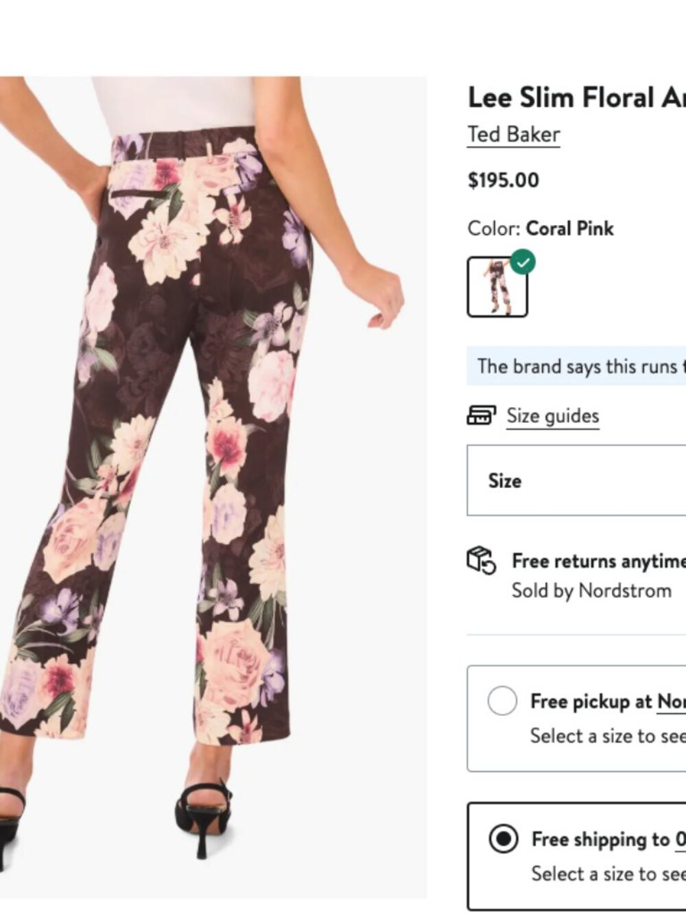 Ted Baker‎ Orchid Soft Women Pants